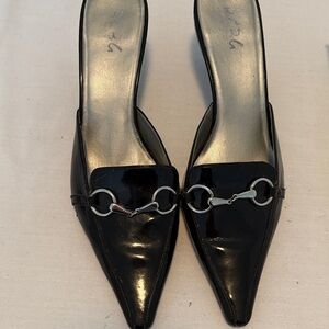 Elegant BCBG, Black Women's Mules. Size 8 1/2.